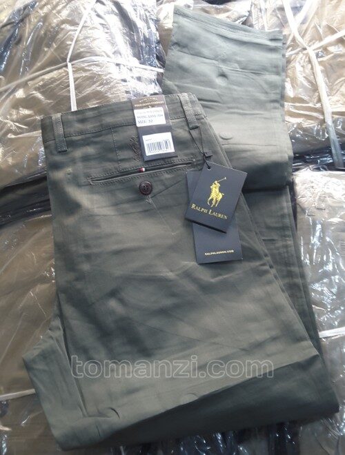 stretch chinos polo ralph dark green 1555-70#