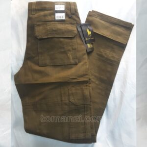 COMBAT CARGO PANT CHINOS THICK MATERIAL BROWN 22#