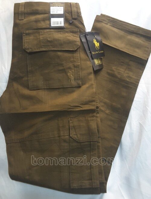 COMBAT CARGO PANT CHINOS THICK MATERIAL BROWN 22#