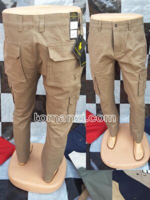 COMBAT CARGO PANT CHINOS THICK MATERIAL BROWN 2#