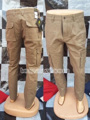 COMBAT CARGO PANT CHINOS THICK MATERIAL BROWN 2#
