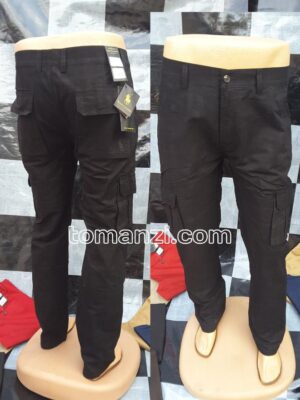 COMBAT CARGO PANT CHINOS THICK MATERIAL CHARCOAL BLACK 7#