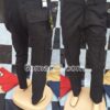 COMBAT CARGO PANT CHINOS THICK MATERIAL CHARCOAL BLACK 7#